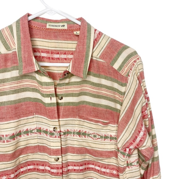 Toad & Co cotton shirt southwest cairn print size large g - Picture 2 of 5